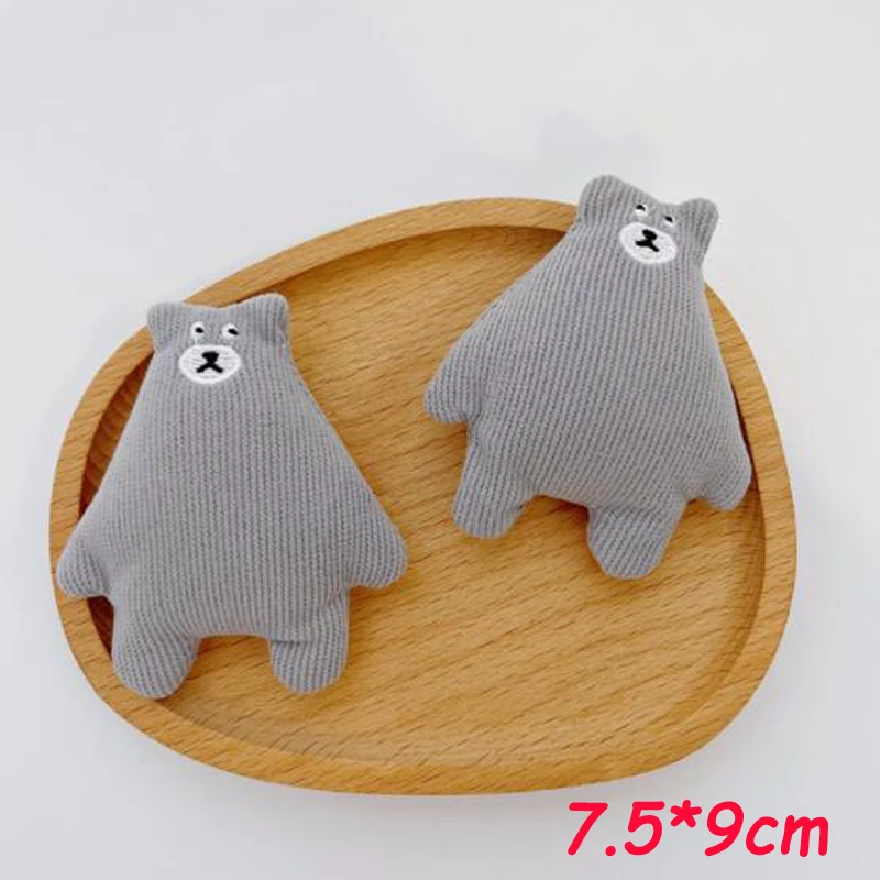 10pcs/lot New Spring Cartoon Fabric Fat Bear Thin Bear Patches DIY Cotton-filled Accessories Children\'s Clothing Bags Decoration