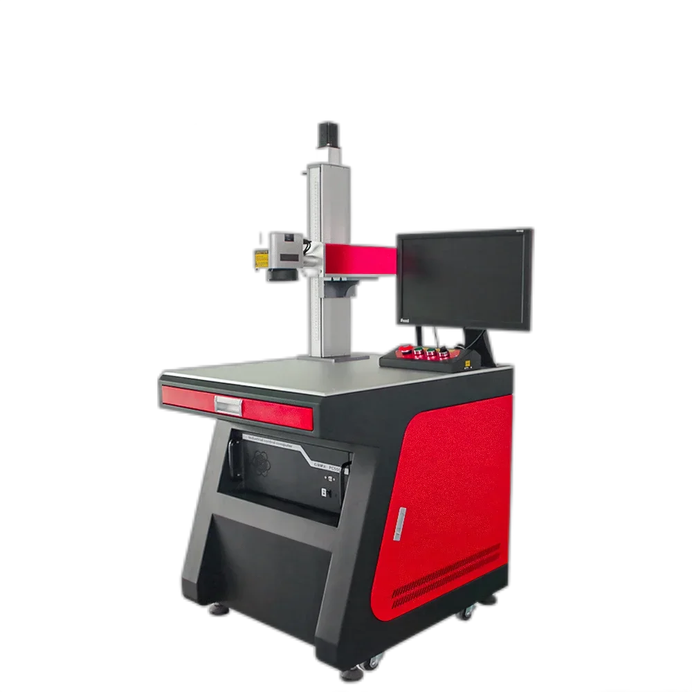 Fiber La ser Marking Machine for Metal Marking Engraving 100W La ser Marking Machine with Jpt La ser Source