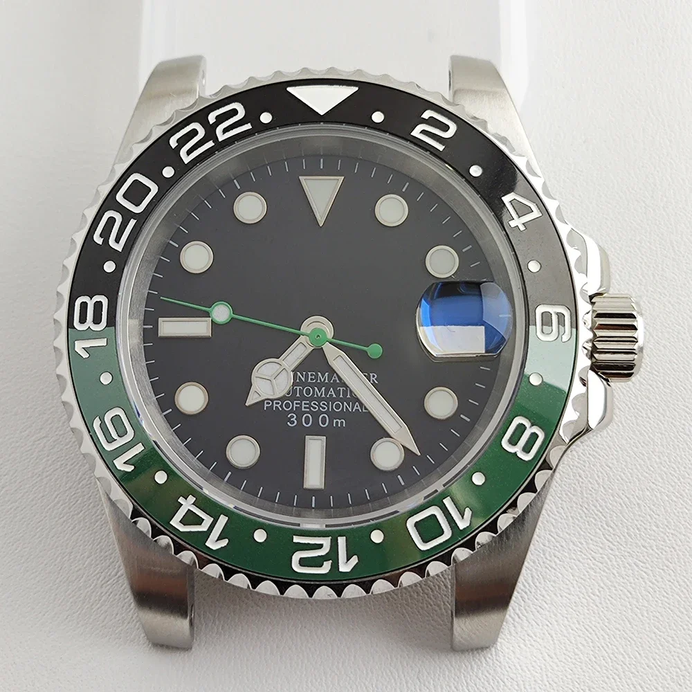 40mm NH35 Case Dial Men's Watch Stainless Steel Sapphire Glass Fit SUB Submariner GMT NH34 NH35 NH36 Movement Watch Replacements