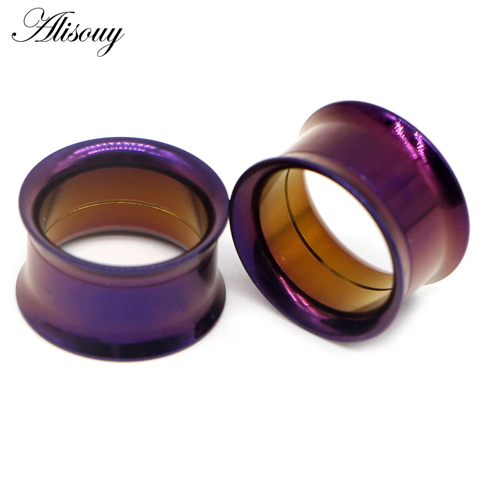 Alisouy 1PC 2-30mm Ear Gauges 316L Stainless Steel Ear Tunnels Plugs Piercing Jewelry Ear Stretchers Expander Plugs and Tunnels