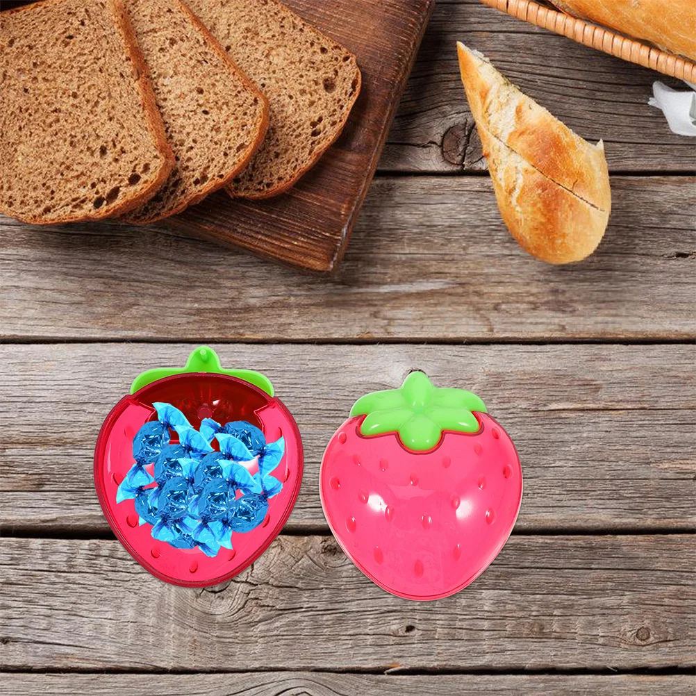 

5Pcs Mini Strawberry Candy Boxes Transparent Plastic Small Party Favor Holders Wedding Baby Shower Birthday Decorations