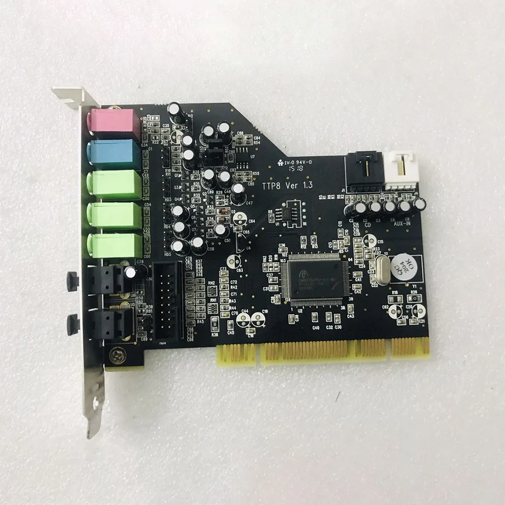 For Aureon 5.1 PCI Sound Card Optical Output Input TTP8 VER1.3