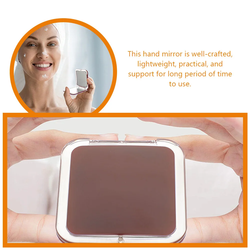 

Small Portable Flip Makeup Mirror Compact Handheld Travel Mirror for Women Teen Girls Pocket Personal Mirrors Hand Mirrors