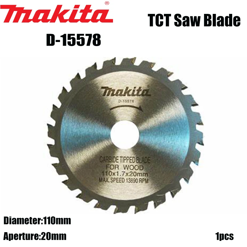 Makita D-15578 Woodworking Saw Blade Cutting Machine Portable Hard Alloy Round Blades for Wood (Special for Wood)