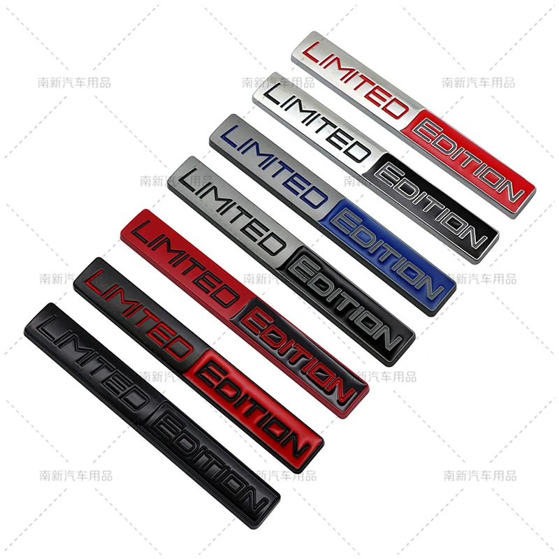 Metal Limited Car Front Grill Emblem Stickers Rear Trunk Badge Decal For Jeep Wrangler Grand Cherokee Dodge SRT Challenger