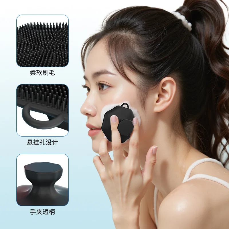 Silikon-Gesichtsbürste Tragbarer Sanfter Peeling-Apparat Gesichtsmassagegerät Flexible Gesichtsbürste Gesichtsreinigungsbürsten Schönheitswerkzeuge