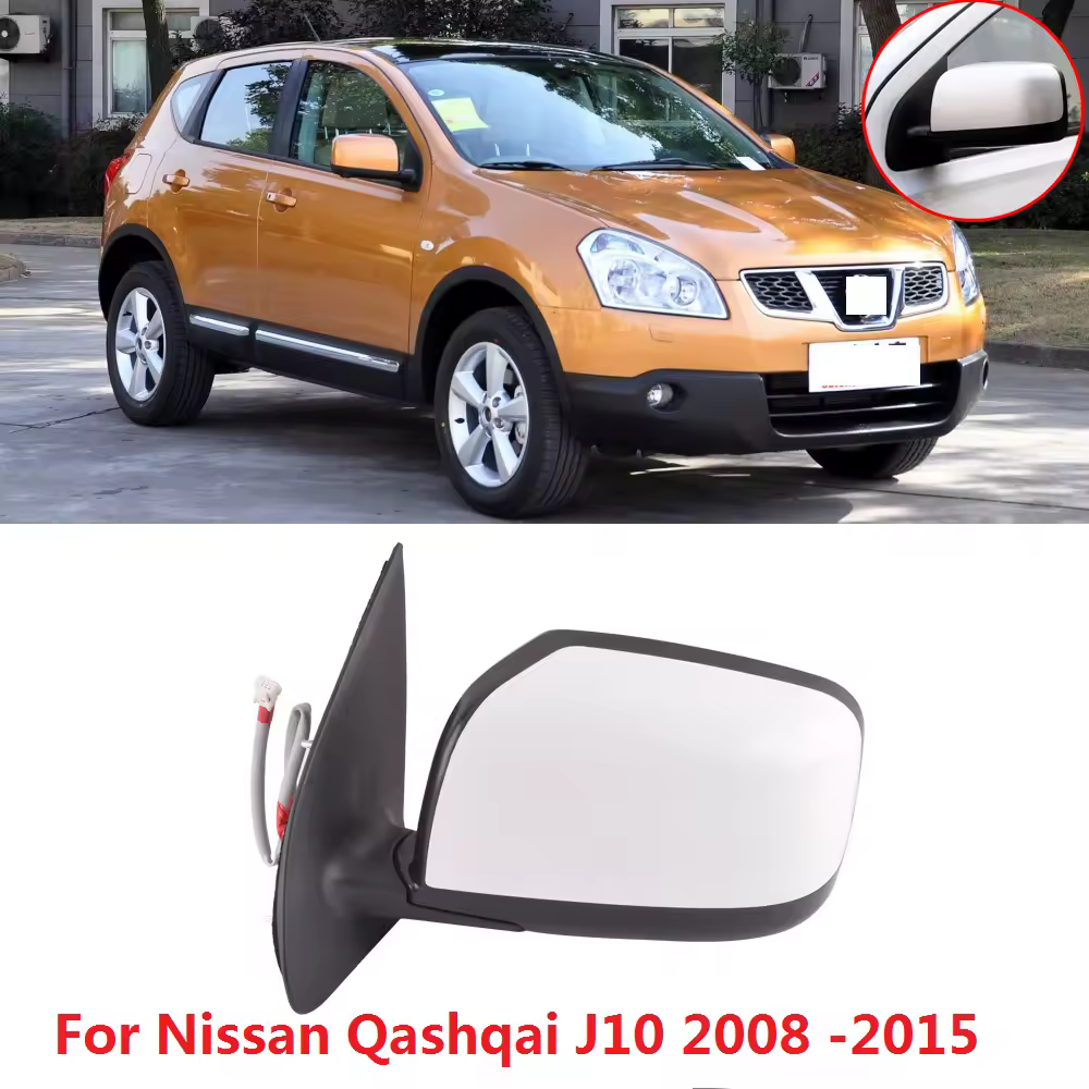 CAPQX 3/5/9/Pin For Qashqai J10 2008 2009 2010 2011 2012 2013 2014 2015 Outside Rearview Mirror Side rear view mirror assembly