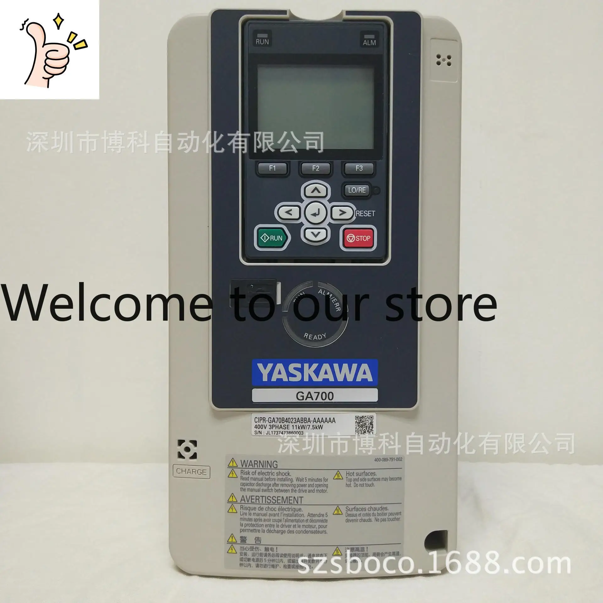 2026 Yaskawa Inverter CIPR-GA70B4007ABBA Original Genuine 2.2KW Instead Of AB4A0007FBA