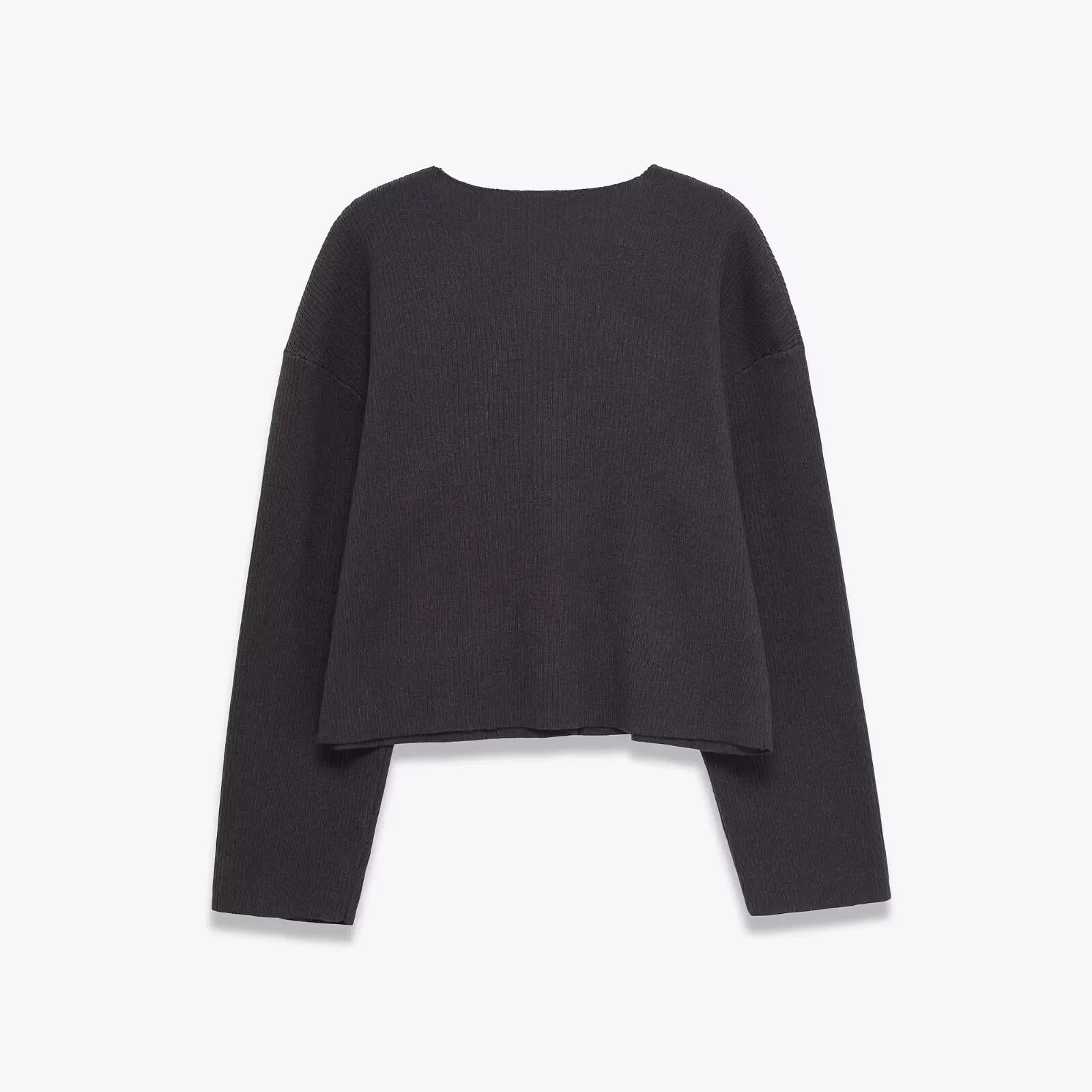 유럽 및 미국 2025년 신상 가을 메쉬 입체 꽃 장식 싱글 브레스티드 디자인 탑 스웨터 재킷