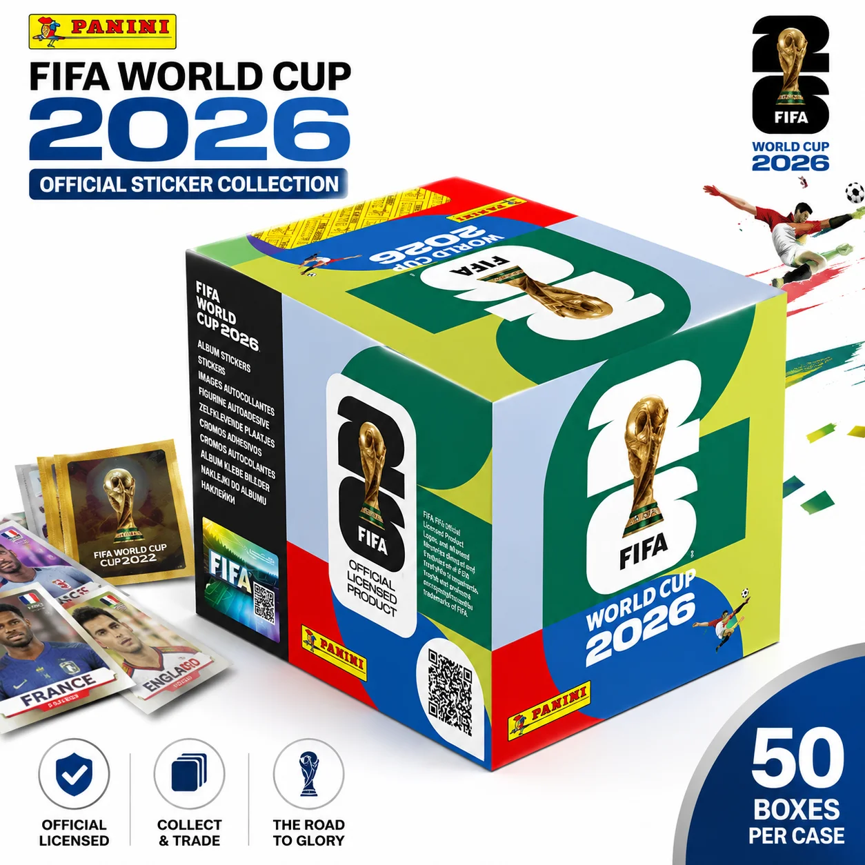 2026 Panini Original Fußball-Aufkleber Internationale Version Seltene Sammelstücke Fußball-Fan-Souvenir Geschenk