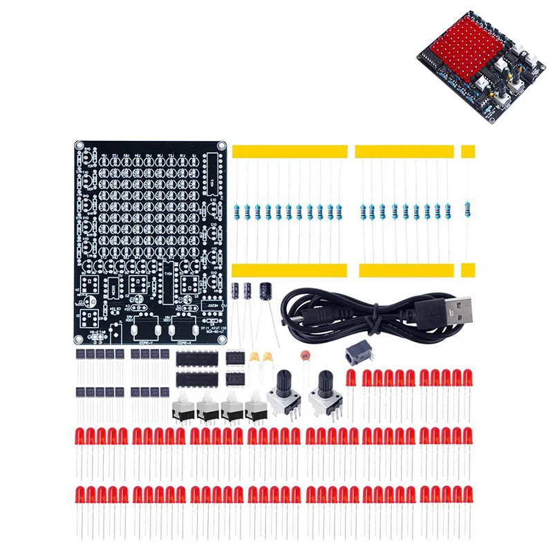 LED 추적 조명 키트, 게임 X, Y 축, 조절 가능한 플로우 라이트, DIY 용접 키트 DC4.5V-9V, 1 개, 2 개, 3 개, 5 개, 10 개