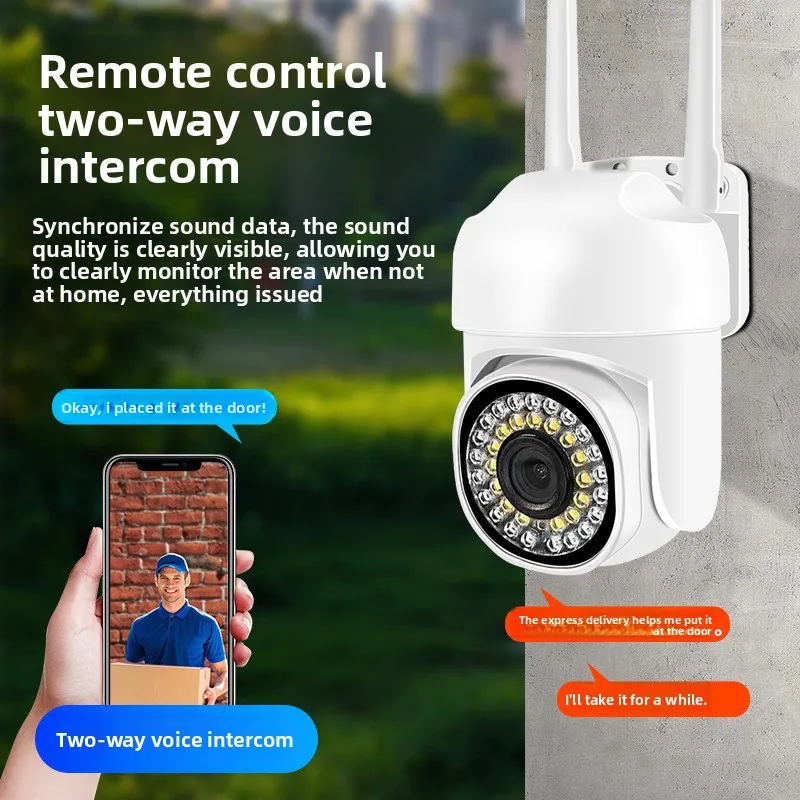 Monitor Home Wireless Wifi Outdoor High Definition Mobile Phone Remote Panoramic Night Vision Camera