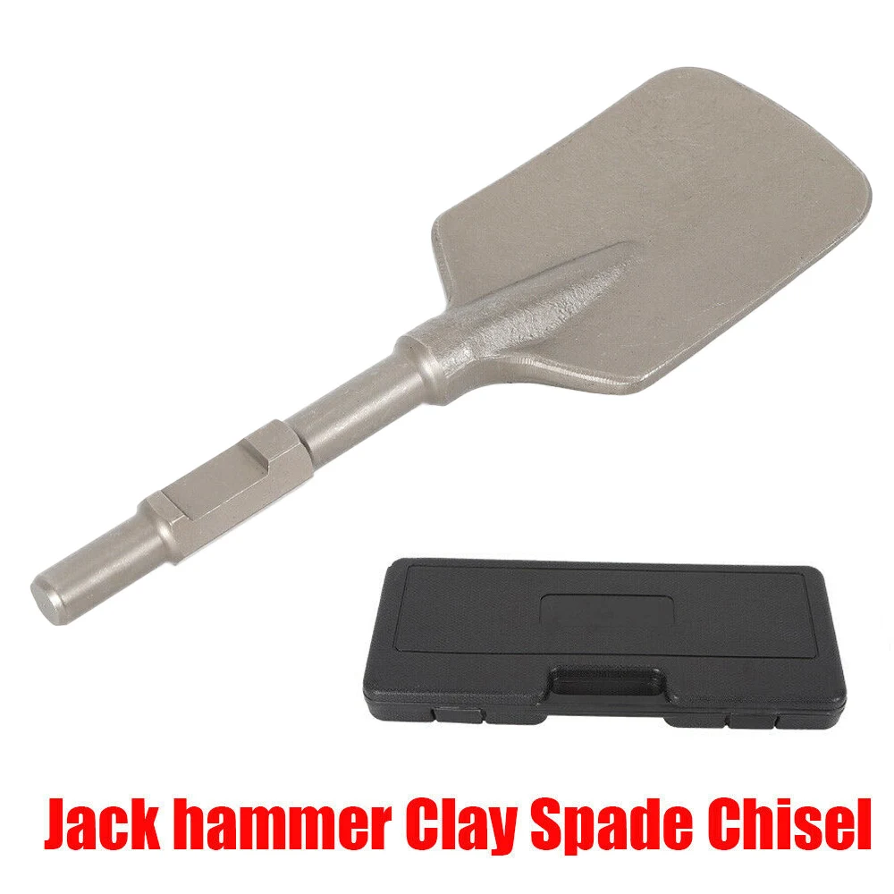 1.18in Hex Clay Spade Scoop Shovel Head Attachment Spade Bit for Jack Hammer