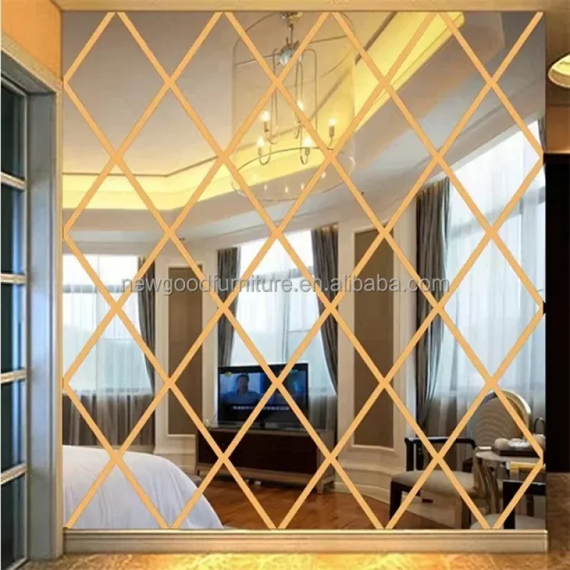 custom.Customize Contemporary Round square Decorative Wall Mirror Living Room Furniture