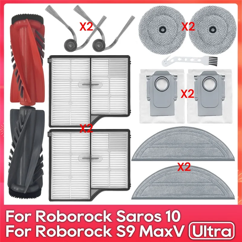

Stable-Multi-Model Compatible Brush And Filter Set For Roborock Saros 10, S9 Maxv Ultra, S90ver, G30, A1460RR