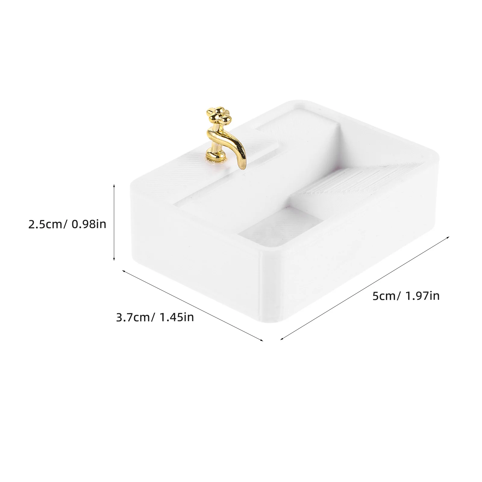 2 pçs acessórios do banheiro escala 1:12 mini pia para casa de bonecas decoração petg lavatório diy conjunto de móveis de banho em miniatura