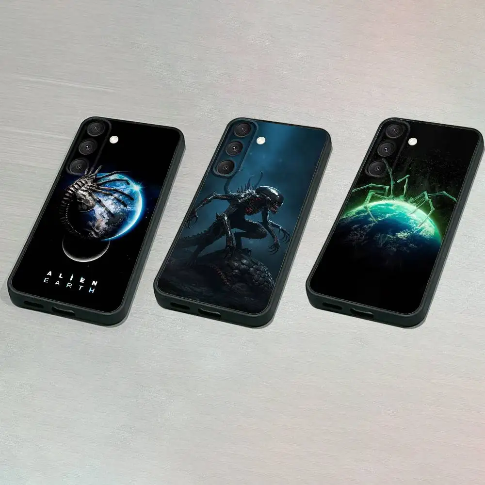 

A-Alien E-Earth-es Phone Case For Samsung S25,S24,S23,S22,S21,S20,S10,Ultra,Plus,Lite,FE,Soft Silicone Black Cover