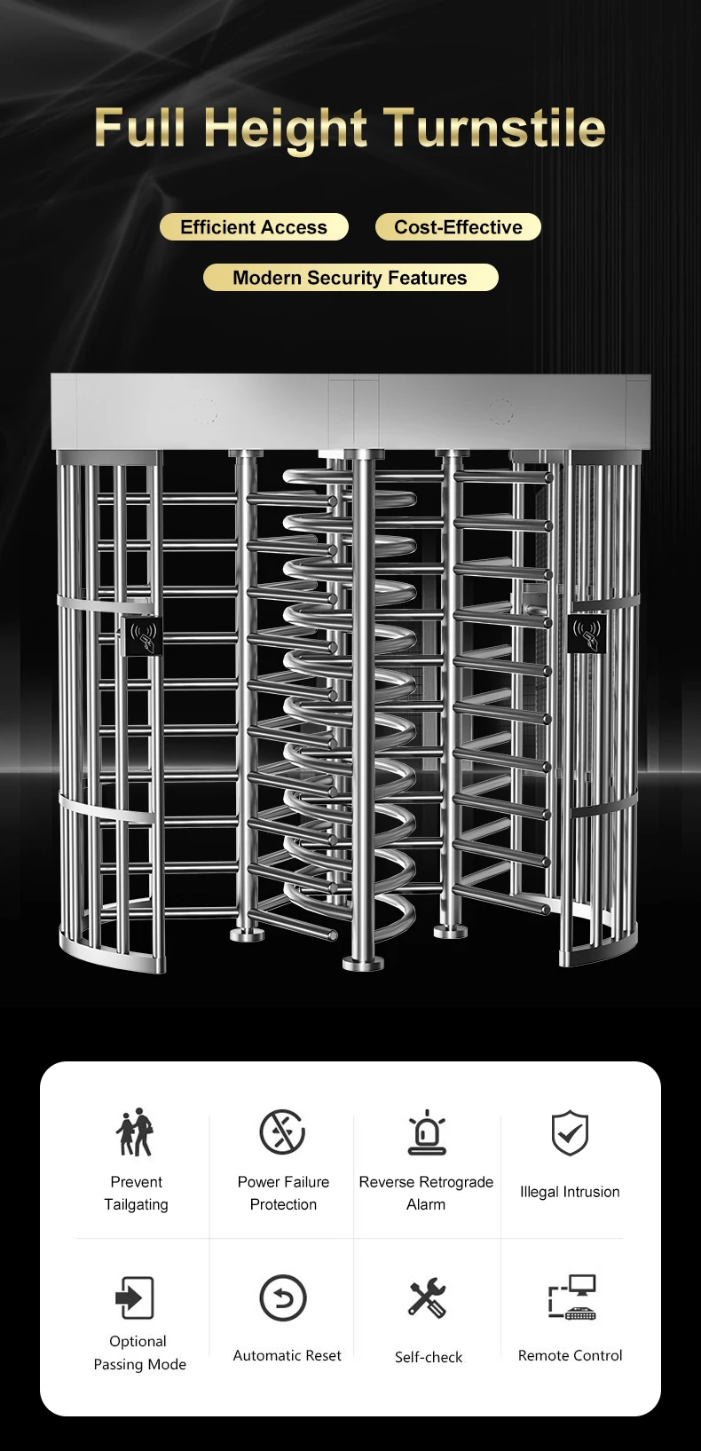 Painted TurnstilesFull Height Turnstiles Revolving GatesCoin Operated Full Height Turnstiles Turnstile Gate Manufacturers