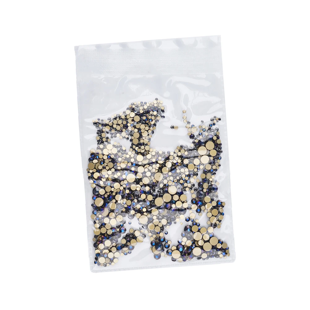 1440 szt. Cyrkonie do zdobienia paznokci, kolorowe wiertła do paznokci, eleganckie akcesoria do manicure, lekkie i trwałe.