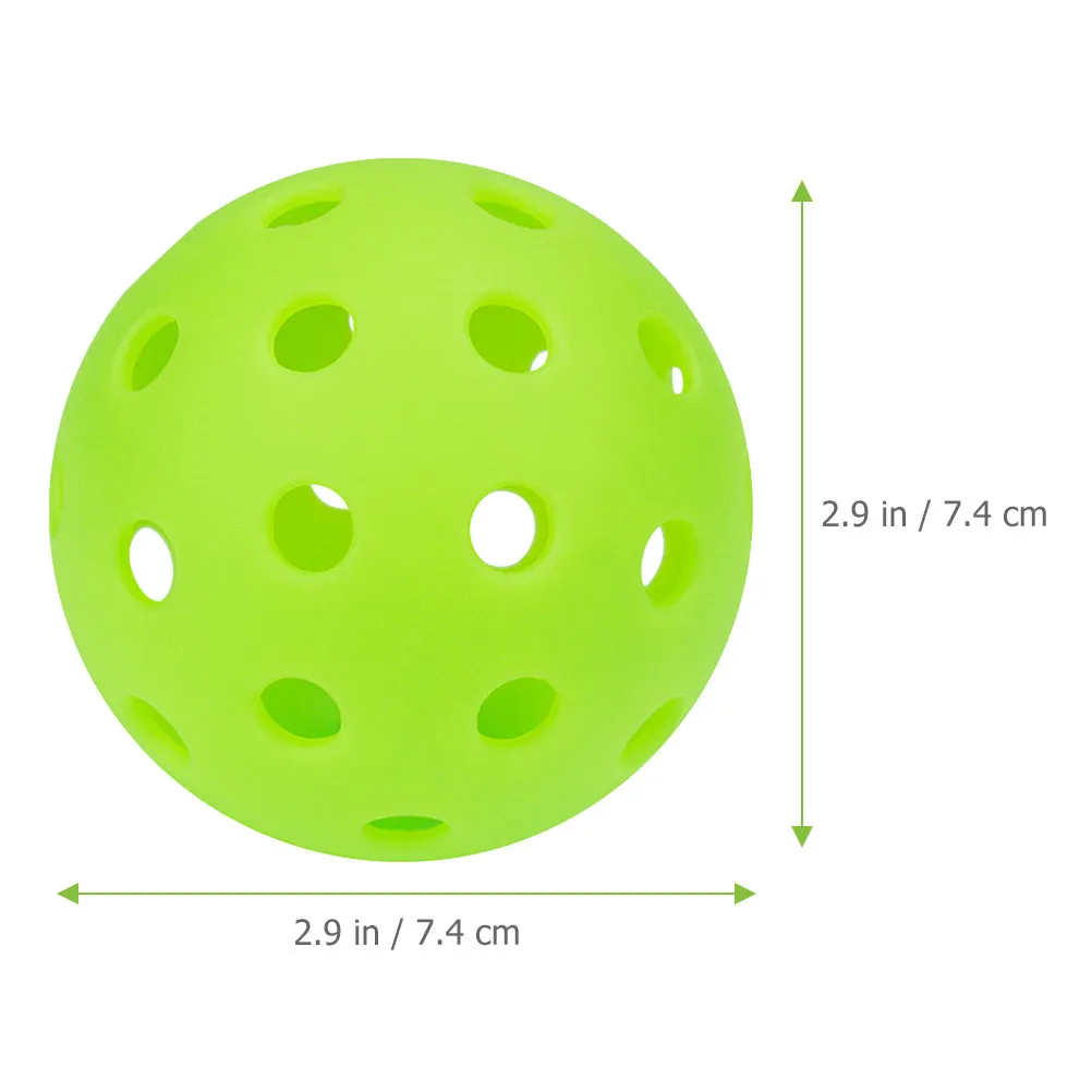 12Pcs Glow in The Dark Pickleball Balls 40-Hole Precision Drilled Outdoor Practice Training Glow in The Dark Pickleball
