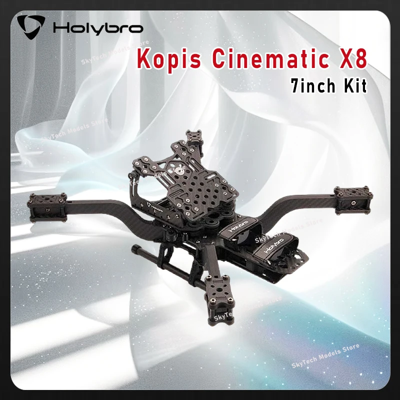 Holybro Cinematic X8 396mm 8inch Carbon Fiber Frame Kit 10mm Arm for FPV Cinewhoop & Cinelifter