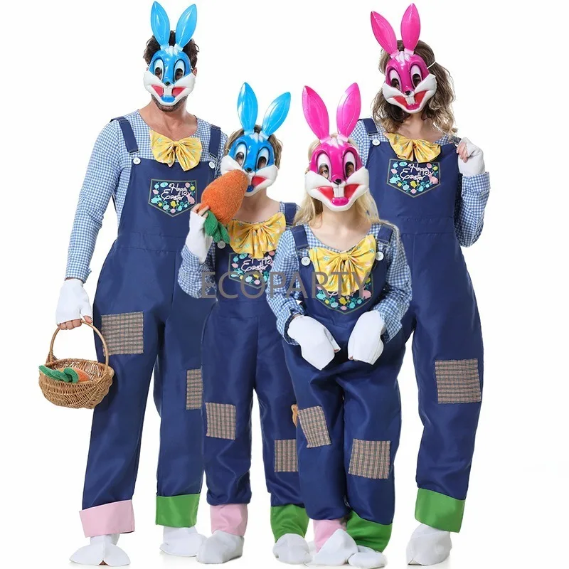 

Easter Rabbit Costume New Product Pastoral Egg Rabbit Cosplay Party Makeup Ball Performance Dress with Mask Cosplay Costumes