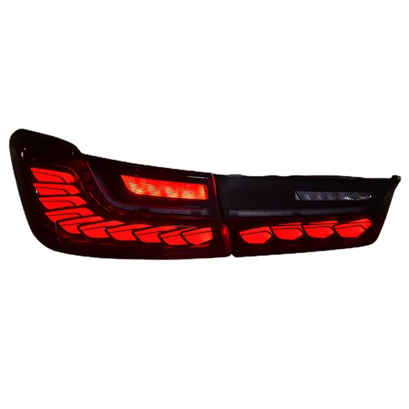 BMW 3 시리즈 용 미등 G20 G80 G28 M3 330 340 320 325 2019-2023 업그레이드 된 GTS LED 스타일 반전 라이트 브레이크 테일 라이트