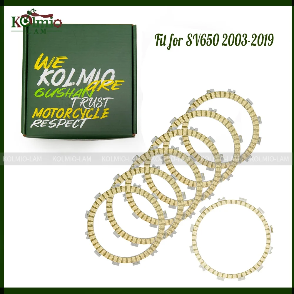 Fit for 2003 - 2019 Suzuki SV650 SV650S Motorcycle Clutch Friction Disc Plate Kit Set SV 650 2018 2017 2016 2015 2004 2007 2008