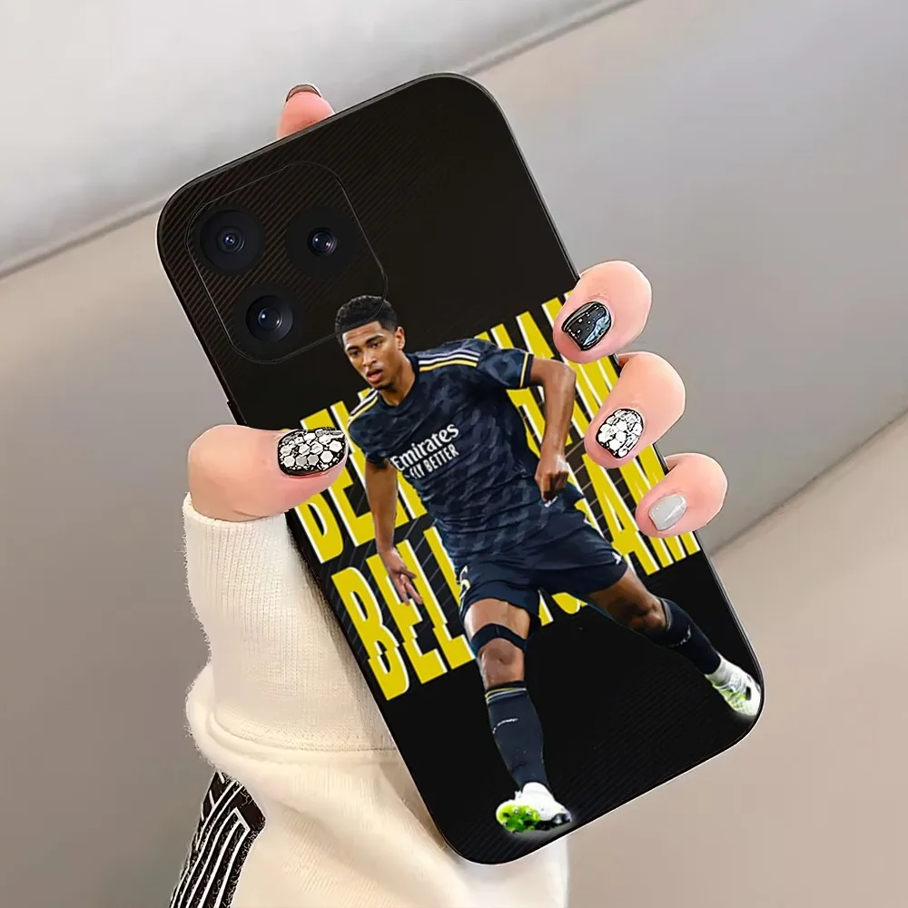 Soccer No 5 Judes B-Bellinghams Football No5 Phone Case For iPhone 8 11 12 13 Pro 14 15 Mini X XR XS max Plus Shell