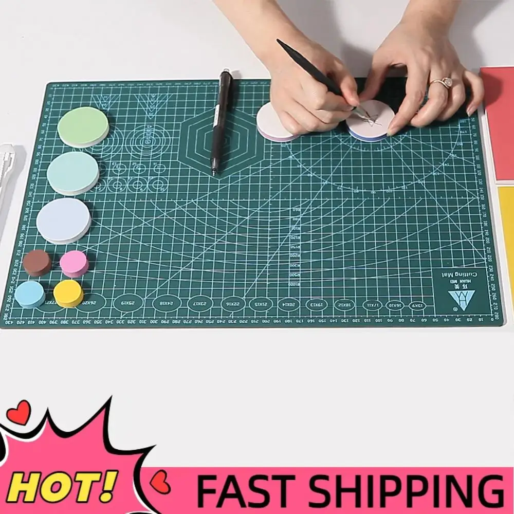 Self Healing Cutting Mat Gridded Cutting Board Double-Sided PVC Cutter Plate 3 Layer Cutting Pad for Fabric Arts Crafts