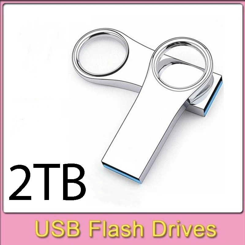 Nieuwe Usb Flash Drive 2Tb Pen Drive Pendrive Флешка 2Tb Metalen U Disk Memoria Cel Usb Stick Gift voor Telefoon/Pc/Auto/Tv Gratis Logo