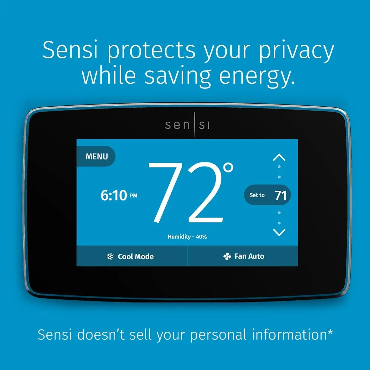 Smart Thermostat with Touchscreen Color Display, Works with Alexa, Energy Star Certified, C-wire