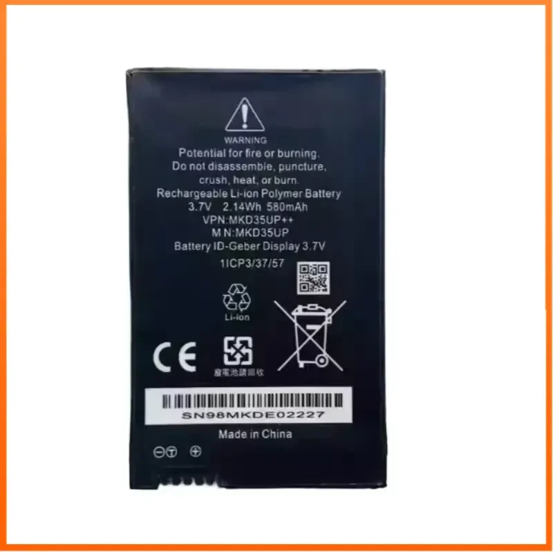 MKD35UP 3.7V 580mAh for BMW GT 5 6 7 X3GT57 I8 X3 X5 X6 5310le 730 740 745 760li Car Key Battery