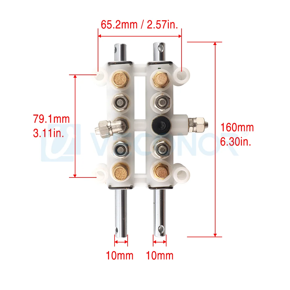 Air Control Valve Foot Pedal Valve for Tire Changer Machine Double Pedal Valve Cylinder Controlling Valve Switch Tire Changing