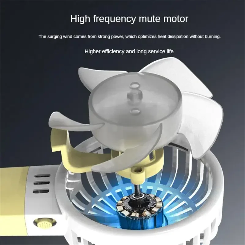 Подставка для мобильного телефона Вентилятор Портативный маленький вентилятор Встроенный аккумулятор Ручной мини-вентилятор Большой ветер Вентиляторы для путешествий на открытом воздухе Летние хорошие вещи