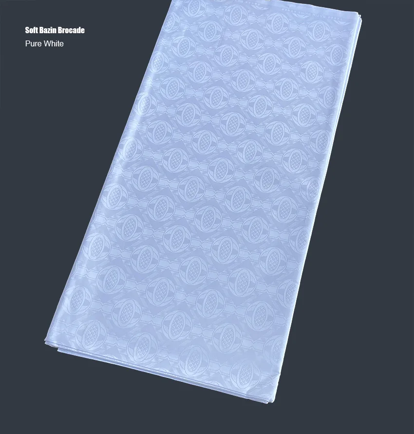 

High Quality 10 Yards Brocade Bazin Riche Fabric 100% Cotton Soft African Shadda Garment Dubai Wagambari Nigerian Couple Wear