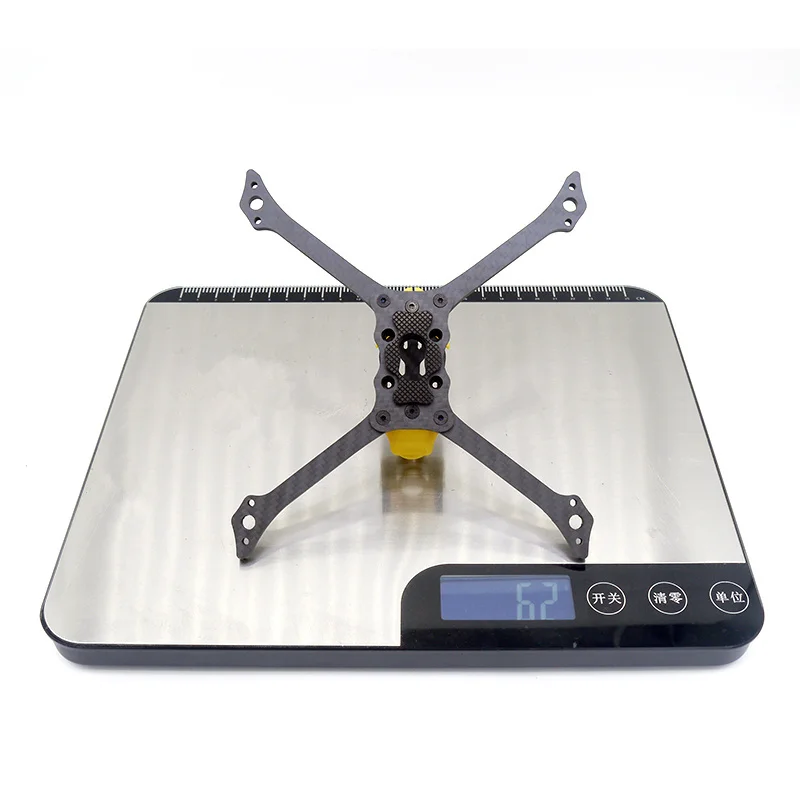 533 max 190mm 5 polegadas kit de quadro x-tipo dividido com braços 5mm fpv rc quadcopter drone para caddx vista polar nebula pro runcam link