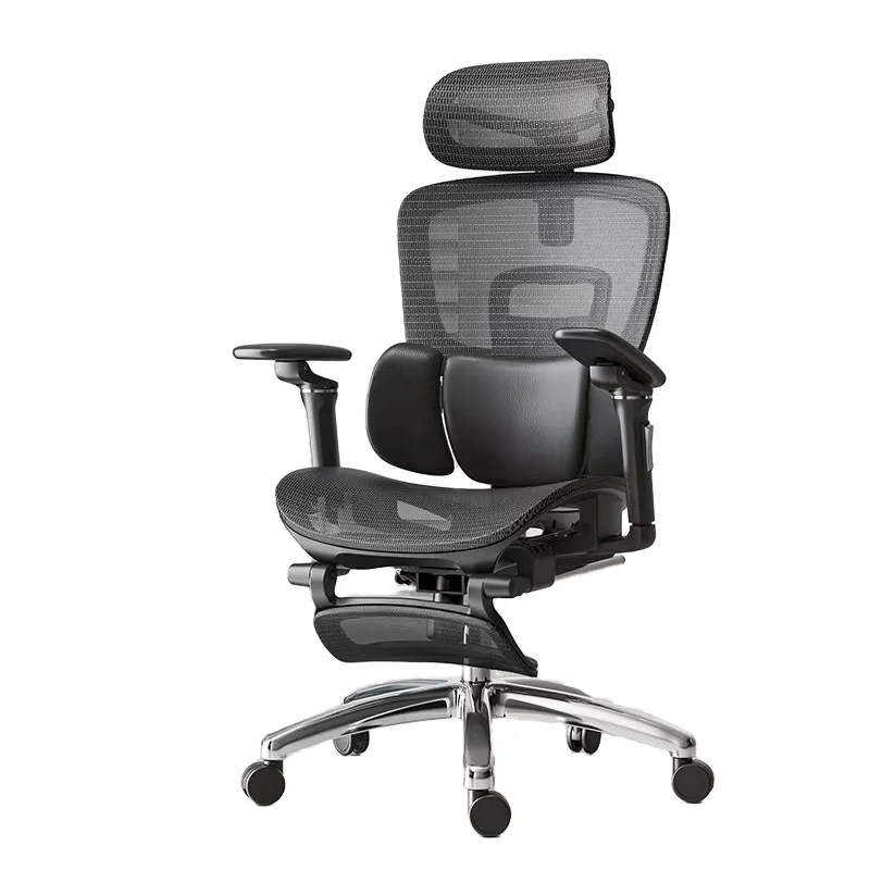 

Эргономичное офисное кресло класса люкс 5D с подлокотниками, двойной спинкой и подставкой для ног