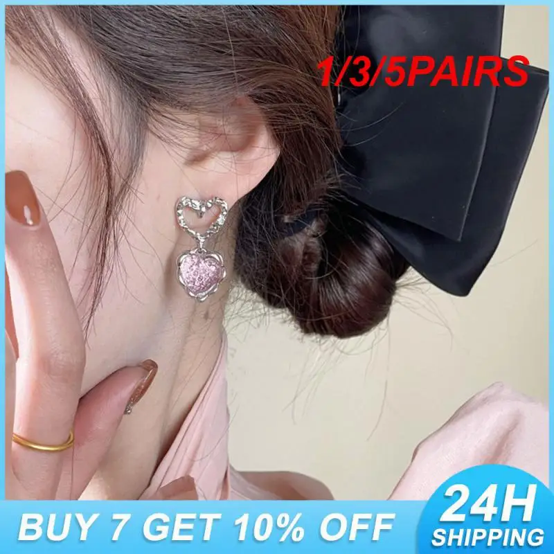 1/3/5PAIRS Fashionable Ladies Jewelry The Perfect Gift Fashion Ladies Earrings Drop Earrings Best Selling Durable