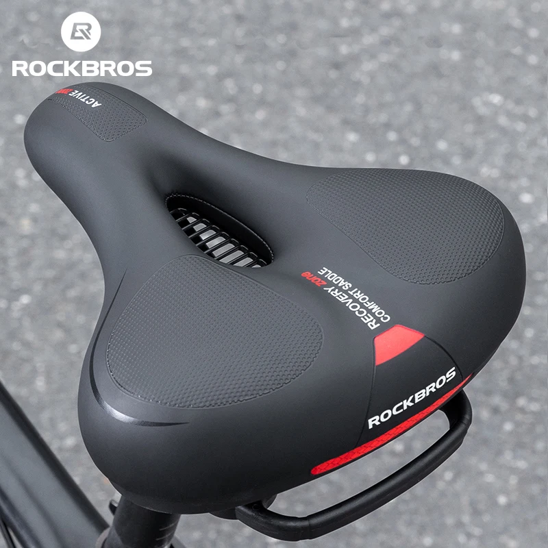 ROCKBROS Bicycle Saddle Cycling Race Seat Saddle Rainproof Shock Absorption Soft Sponge Saddle Seat MTB Road Bike Accessories