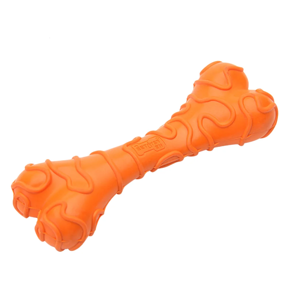 Dog Chew Toy Bone Shaped Chewing Small Toys Puppy Accessory Bones Portable Molar Interesting Cartoon Cheese Gnawing