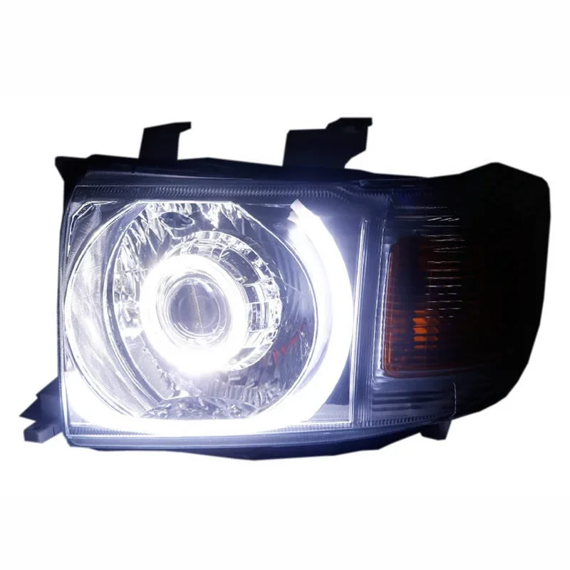 Customized Full LED Headlights For Toyota LC76 Bi-xenon Projector Lens Front Lamps With DRL