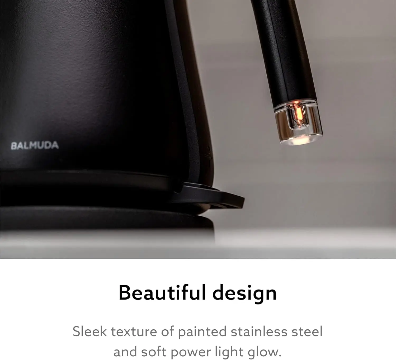 The Kettle Electric Gooseneck Kettle Lightweight | Stainless Steel 0.6L (20fl oz) Capacity Neon Light Indicator Perfec