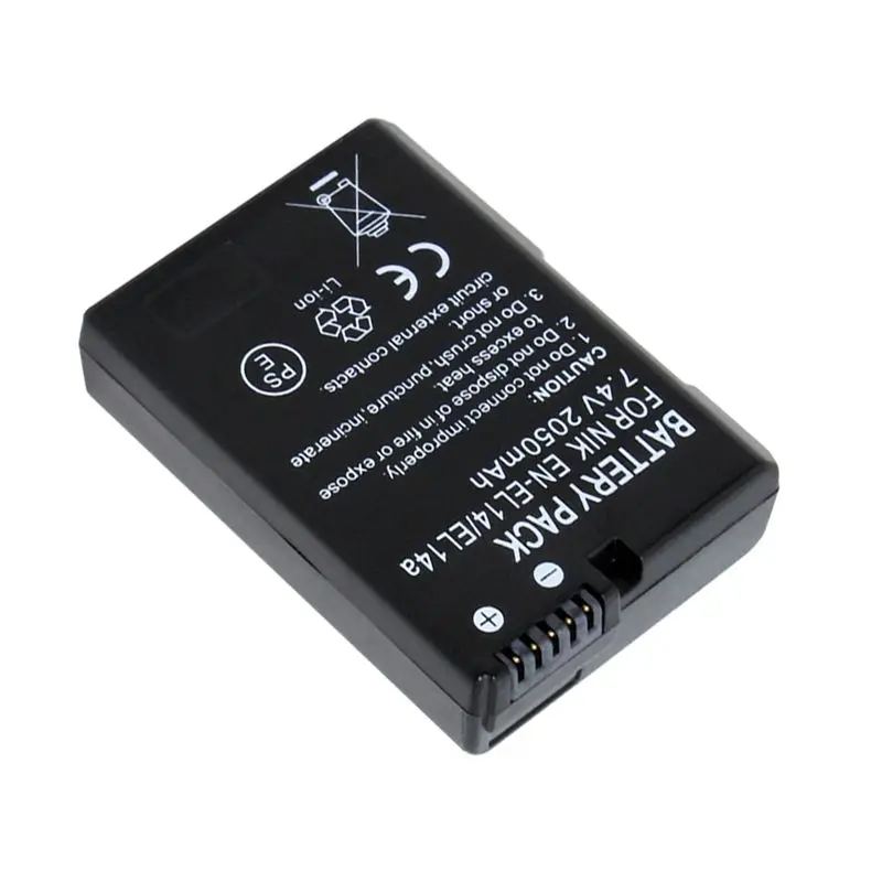 EN-EL14 Battery for Nikon D3100 D3200 D3300 D3400 D3500 D5300 D5600 D5100 D5200 P7000 P7700 P7800DSLRCamera EN-EL14A EL14battery