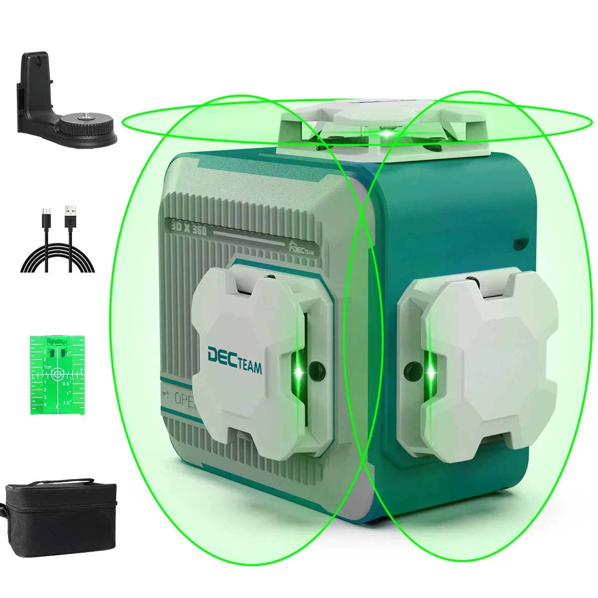12 Lines Laser Levels Wall Mount 360 Rotary Green Beam With Separate Projection Hot sales