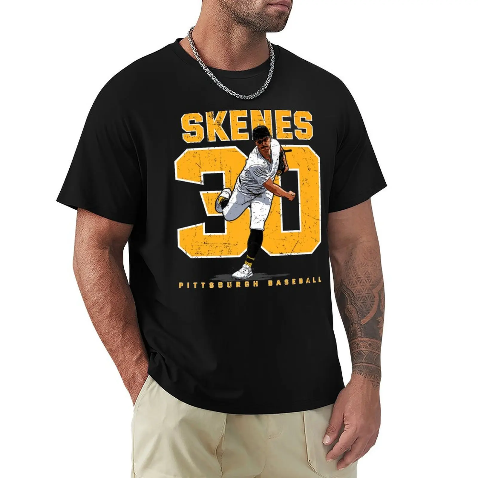 Футболка Paul Skenes из мягкого хлопка с принтом