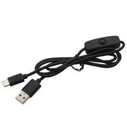 5V3A USB A to Type-C Adapter With Switch Cord USB2.0 Charger Data Transfer Supply Cord For Type C Interface Electronic Devices
