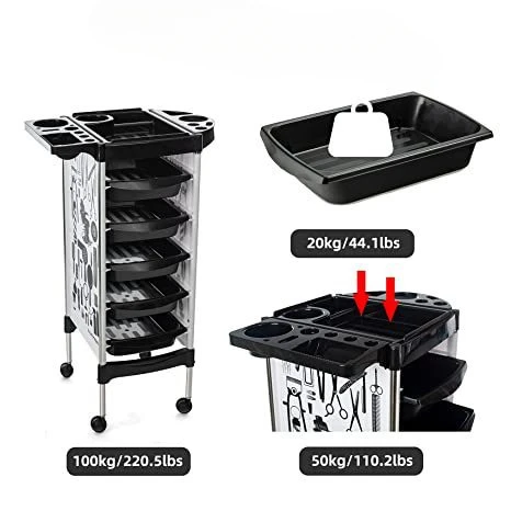 Wholesale Beauty Barber Supplies Hair Tool Cart Hair Salon Bar Cart Perm Dyeing Baking Oil Shelf Hair Cart