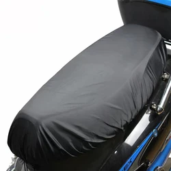 Universal Motorcycle Rain Seat Cover Flexible Waterproof Saddle Cover Black 210D Dust UV Sun Sown Protect Motorcycle Accessorie