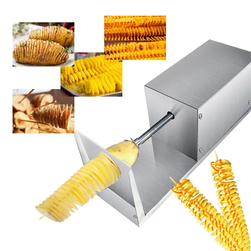 Vegetable cutter Commercial automatic cyclone potato tower rotary machine Electric potato tower machine